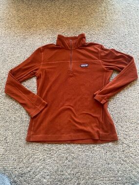 Patagonia Women's Quarter-Zip Fleece Pullover - Rust